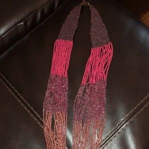 Ombré Long Beaded Necklace